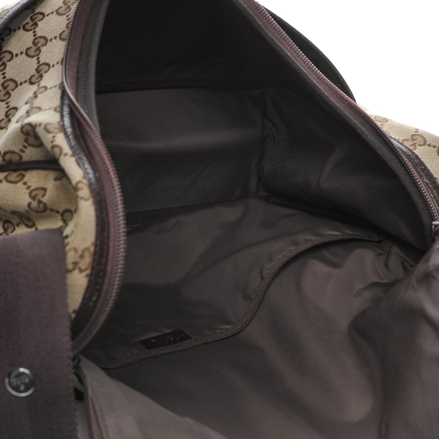 Monogram Natural Pigskin Large Diaper Bag Beige Ebony Cocoa Dark Chocolate