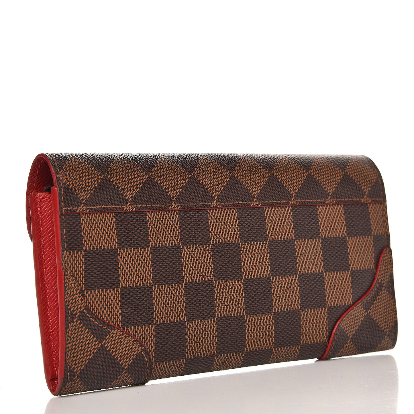 Damier Ebene Caissa Wallet Cherry