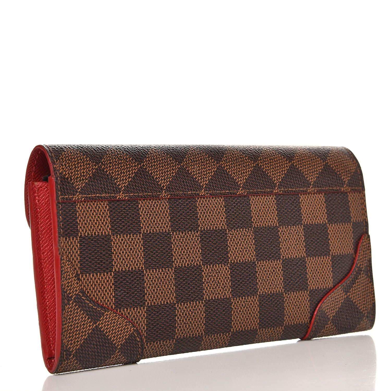 Louis Vuitton Damier Ebene Caissa Wallet Cherry 3 of 10