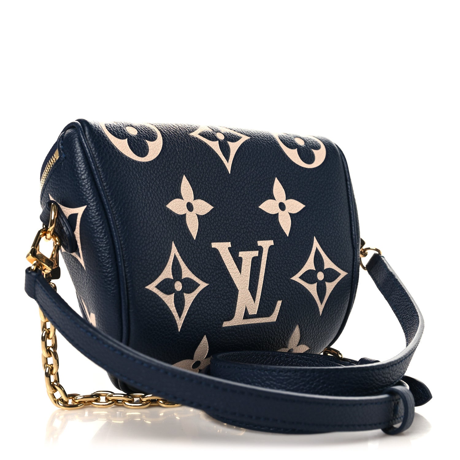 Louis Vuitton Empreinte Monogram Giant Mini By The Pool Bumbag Navy Creme 3 of 9