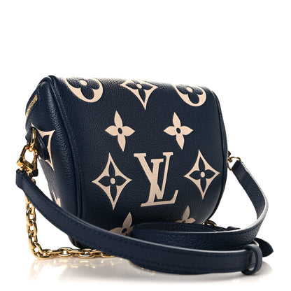 Louis Vuitton Empreinte Monogram Giant Mini By The Pool Bumbag Navy Creme 3 of 9