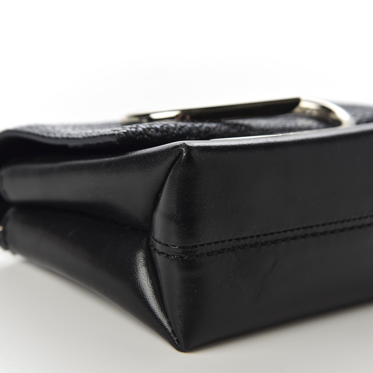 3.1 Phillip Lim 3.1 Calfskin Stingray Embossed Micro Alix Crossbody Bag Black 5 of 8