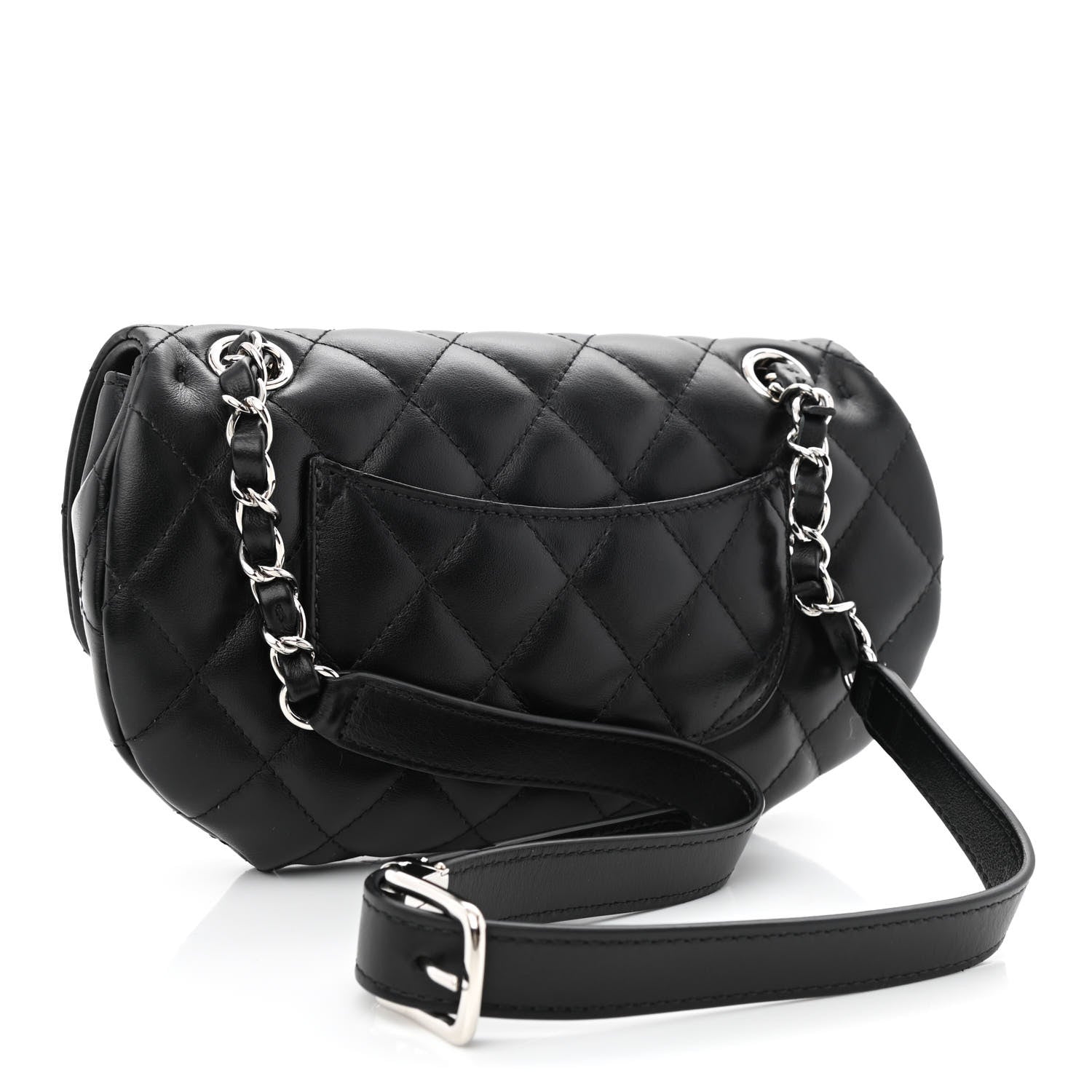 Chanel Calfskin Quilted CC Uniform Flap Belt Bag Black 3 of 11