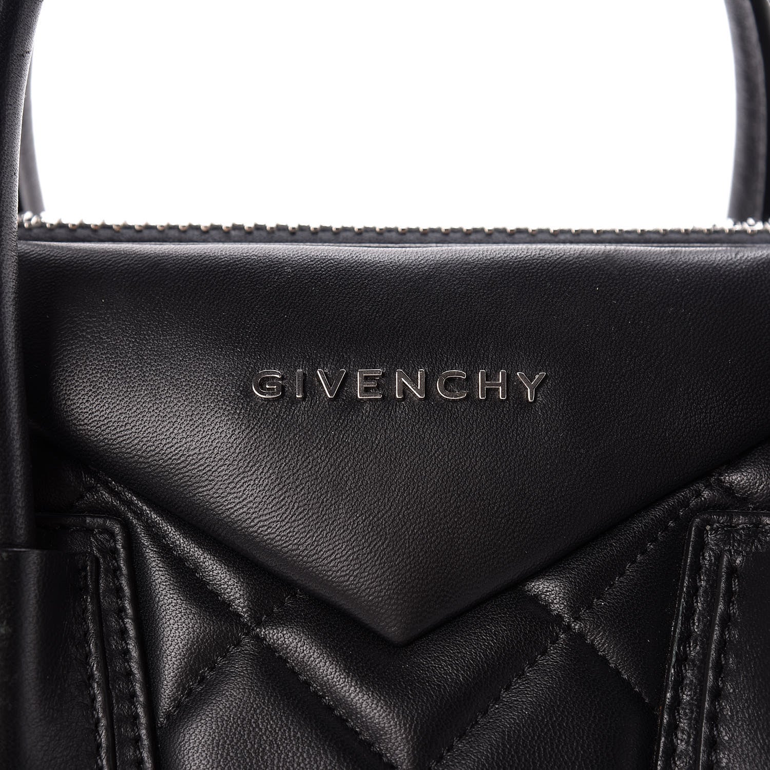 Givenchy Sugar Goatskin Lambskin Diamond Quilted Medium Antigona Black 8 of 14