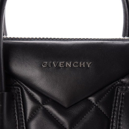 Givenchy Sugar Goatskin Lambskin Diamond Quilted Medium Antigona Black 8 of 14
