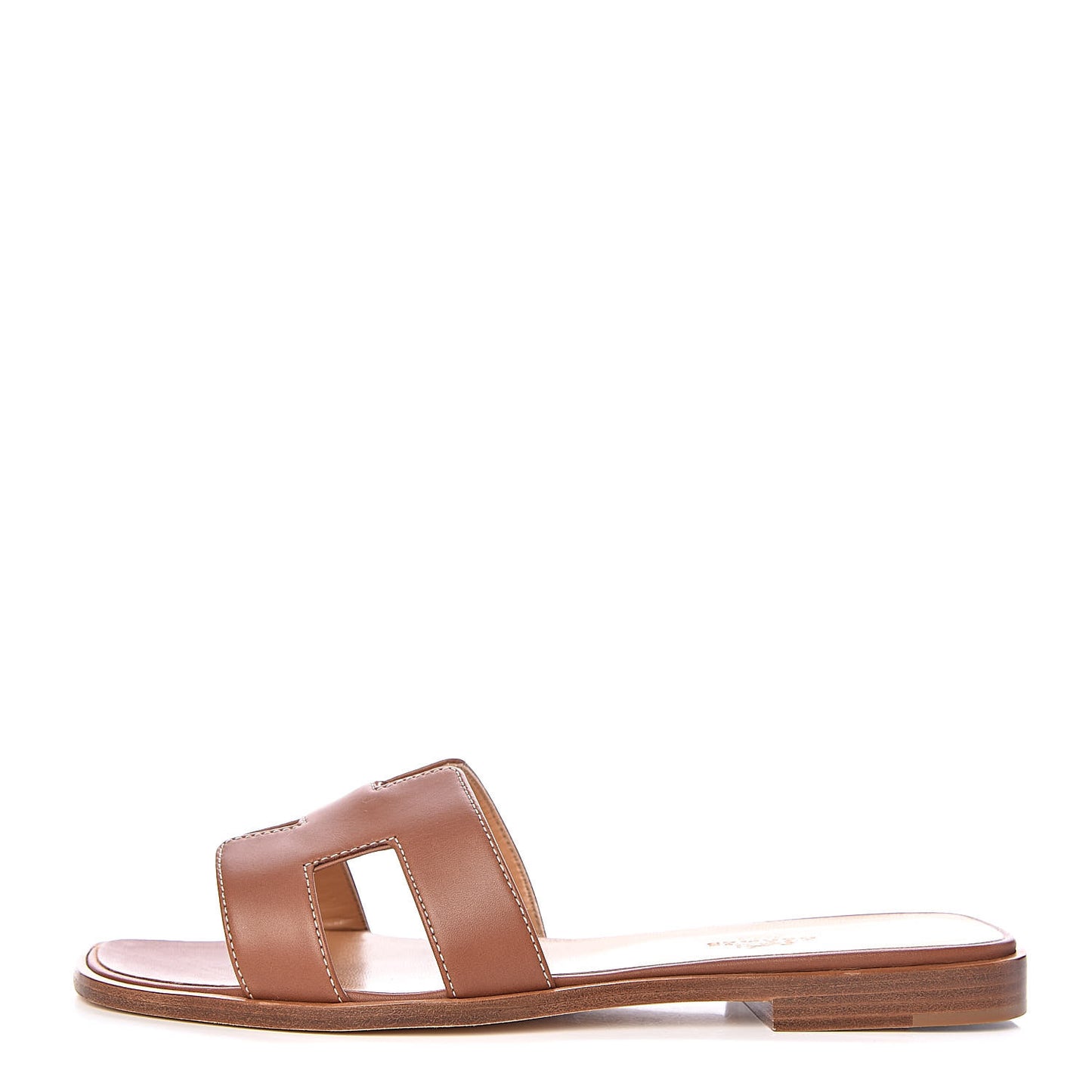 Box Calfskin Oran Sandals 39 Gold