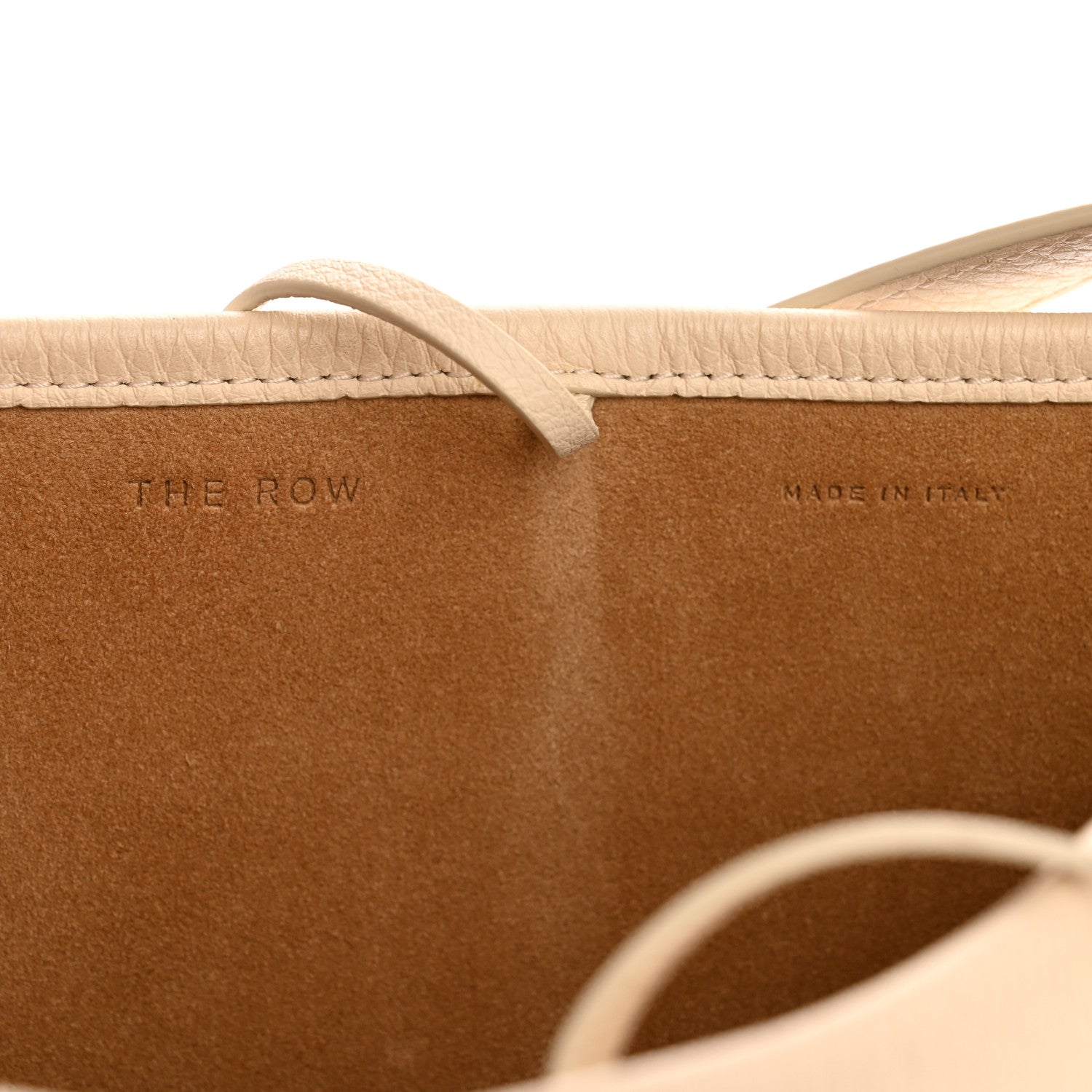 The Row Grained Calfskin Medium N/S Park Tote Ivory 6 of 11