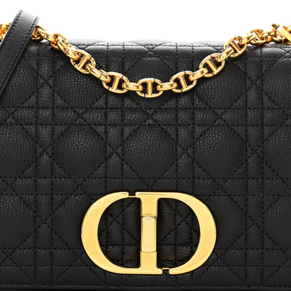 Christian Dior Calfskin Cannage Medium Caro Bag Black 8 of 10