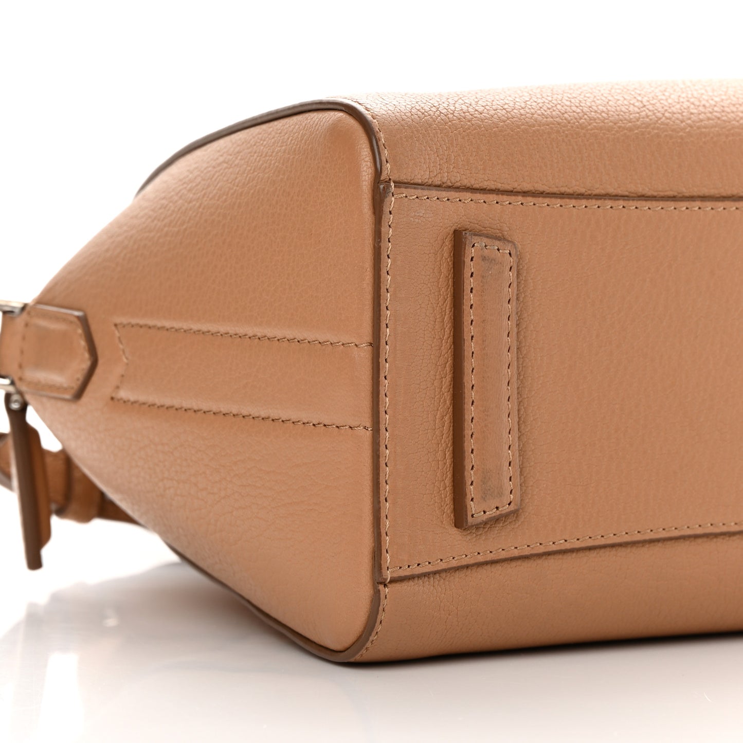 Sugar Goatskin Mini Antigona Medium Beige
