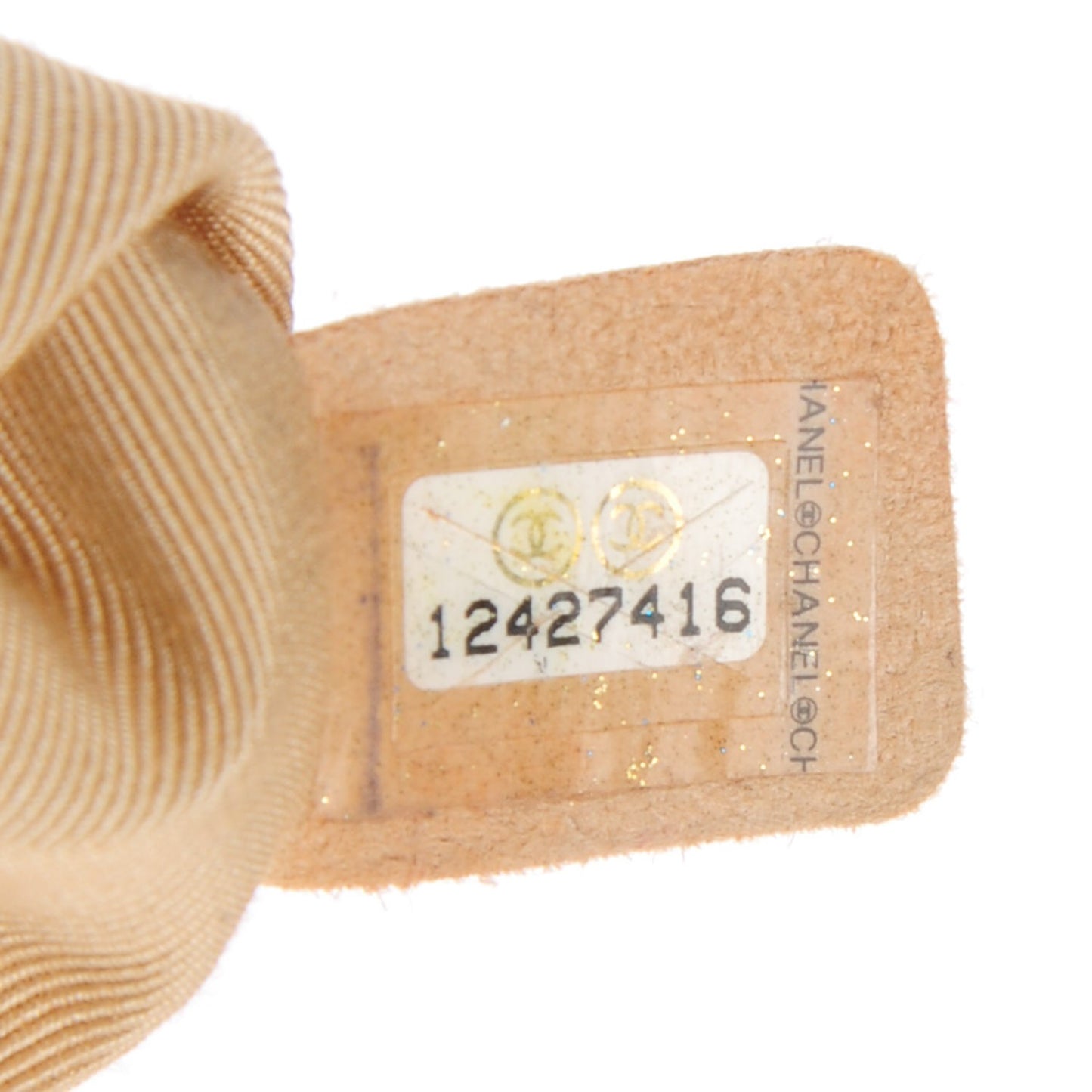 Lambskin Quilted Large Camera Case Beige