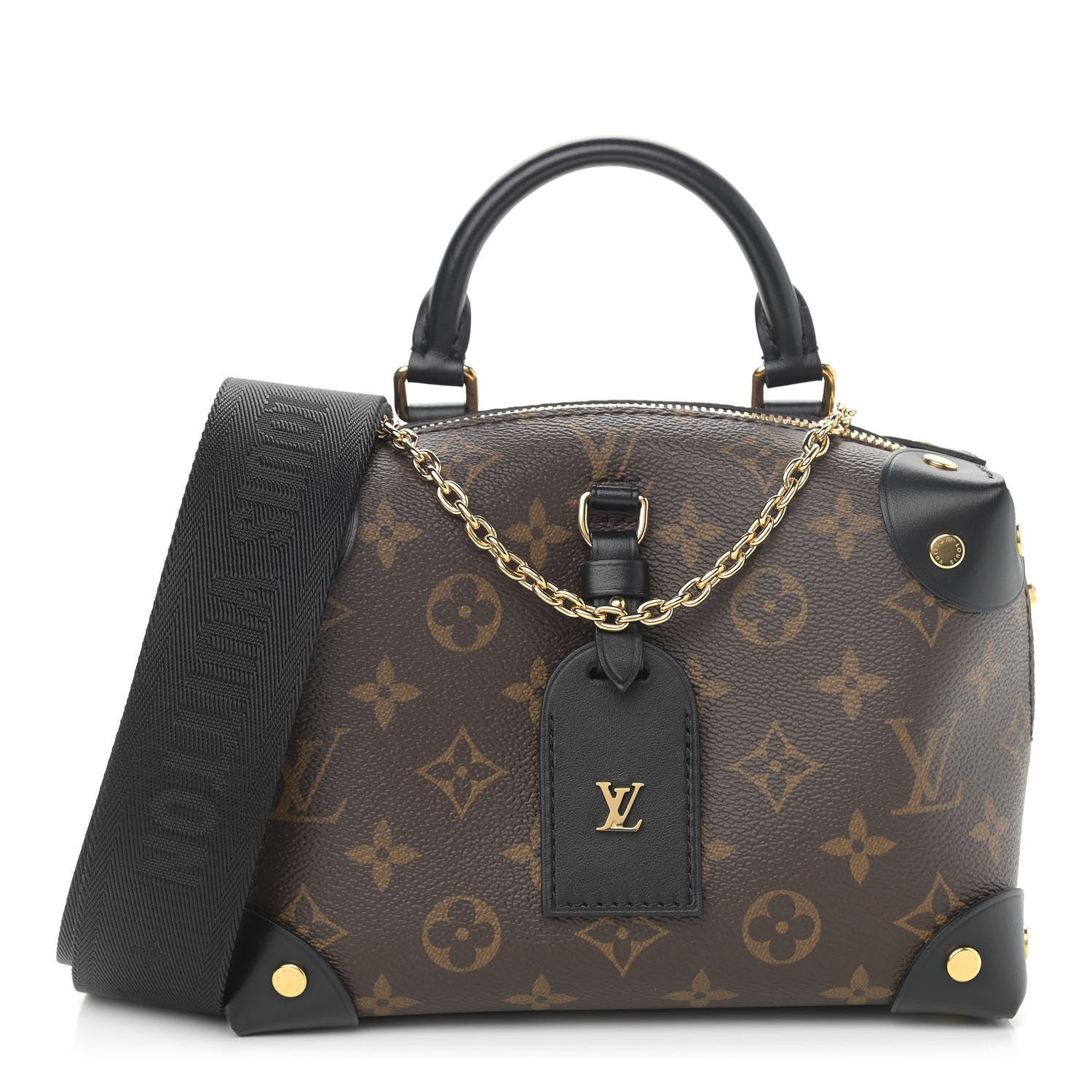 Louis Vuitton Monogram Petite Malle Souple Black 1 of 10