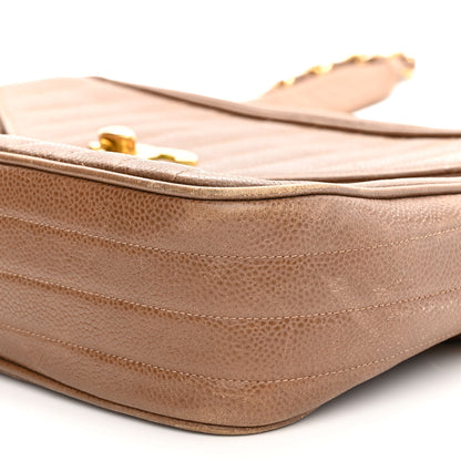 Chanel Caviar Vertical Quilt Camera Bag Brown 10 of 12