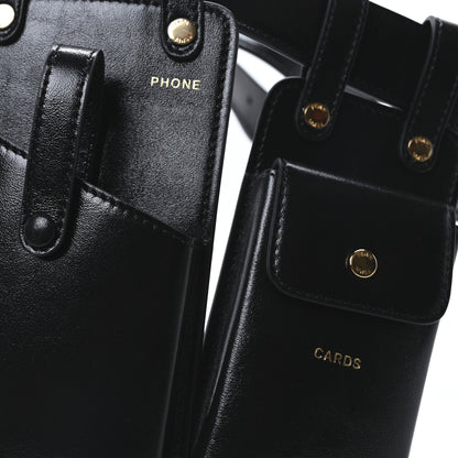 Fendi Vitello Glacier Utility Belt Pouch Black 4 of 10