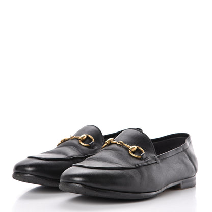 Gucci Lambskin Womens Brixton Horsebit Loafers 34.5 Black 3 of 20