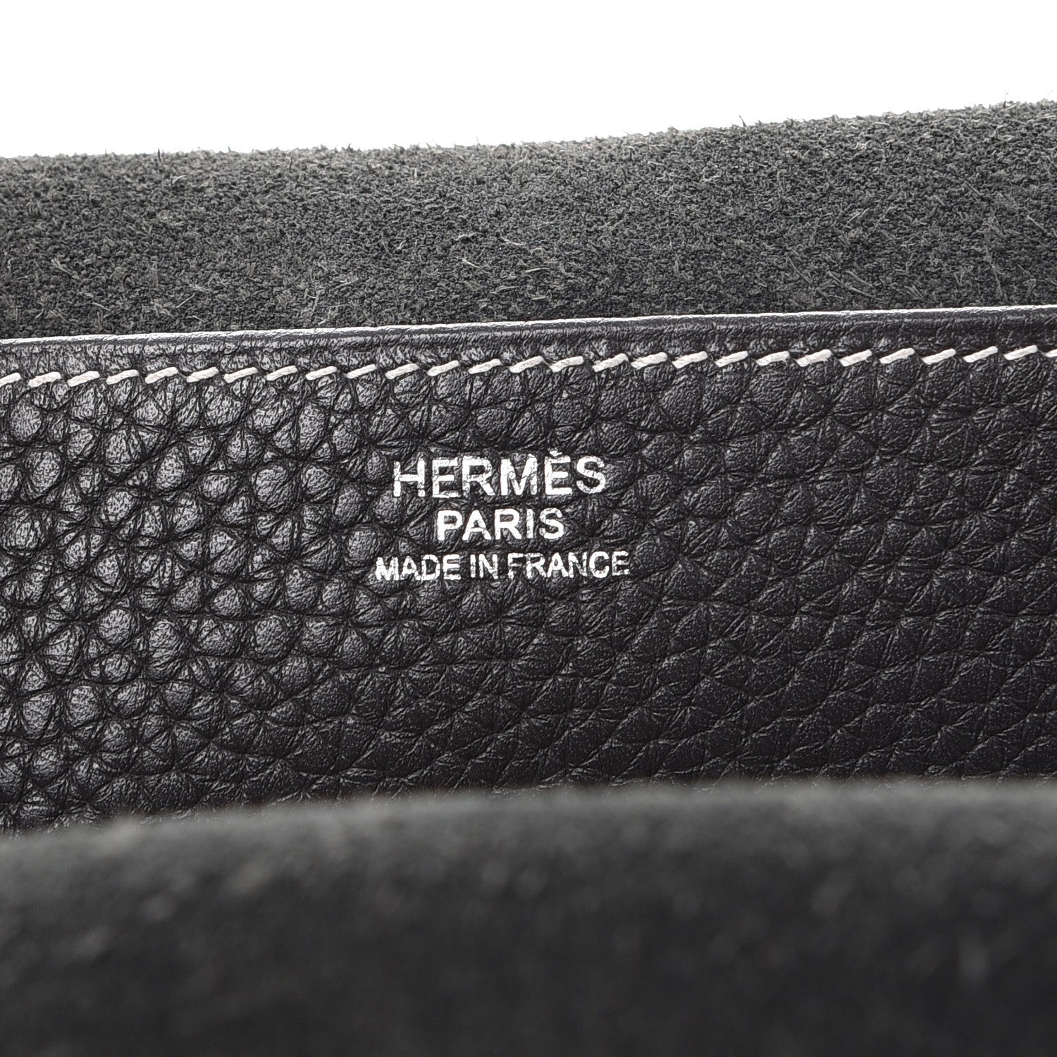 Hermes Taurillon Clemence Halzan 31 GM Black 7 of 10
