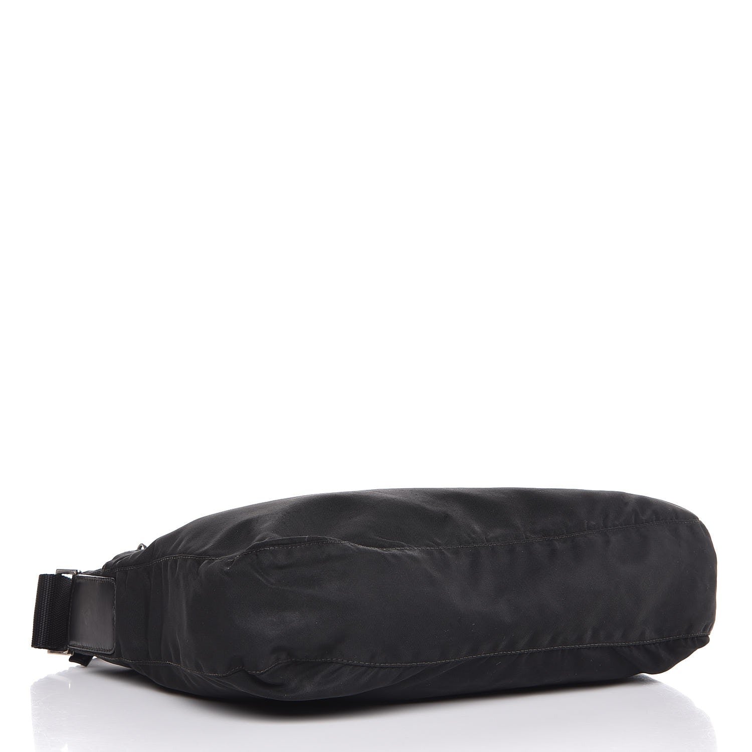 Prada Nylon Flat Messenger Bag Black 4 of 7