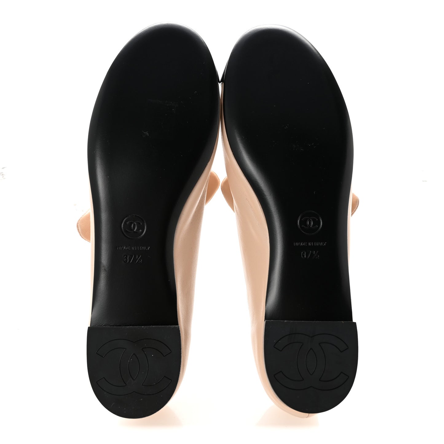 Lambskin Bow Mary Jane Flats 36 Light Blue Black 40 Beige Black 37.5 Beige Black