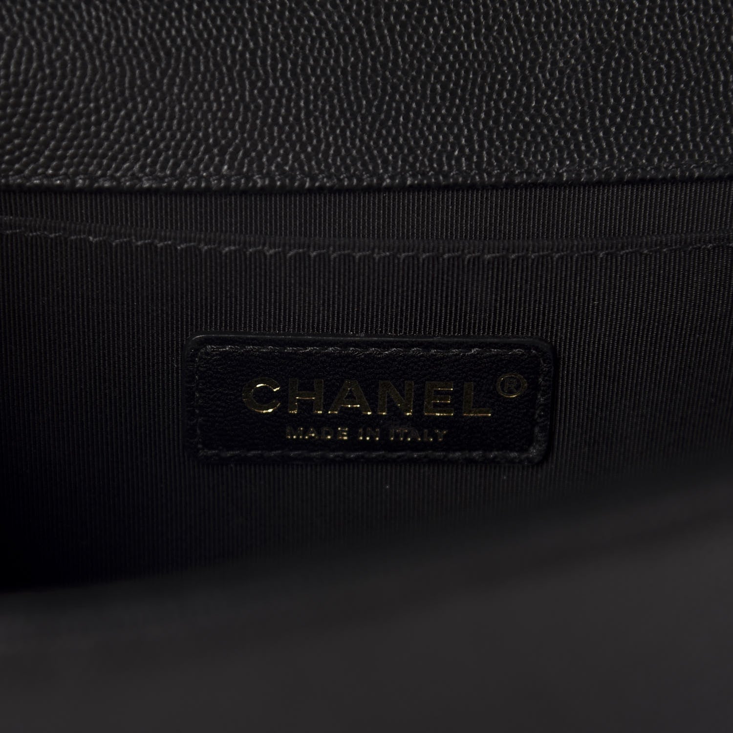 Chanel Caviar Quilted Medium Boy Flap Black 9 of 12
