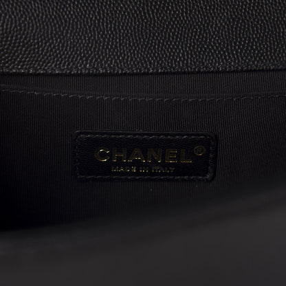 Chanel Caviar Quilted Medium Boy Flap Black 9 of 12