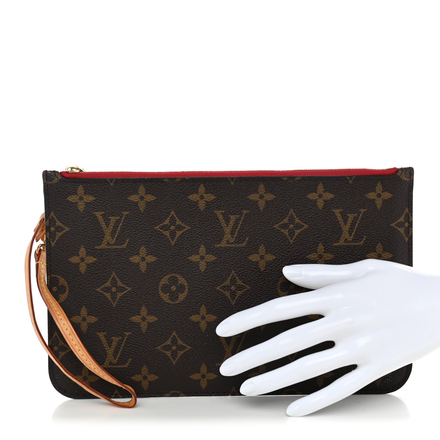 Louis Vuitton Monogram Neverfull MM GM Pochette Cherry 2 of 8