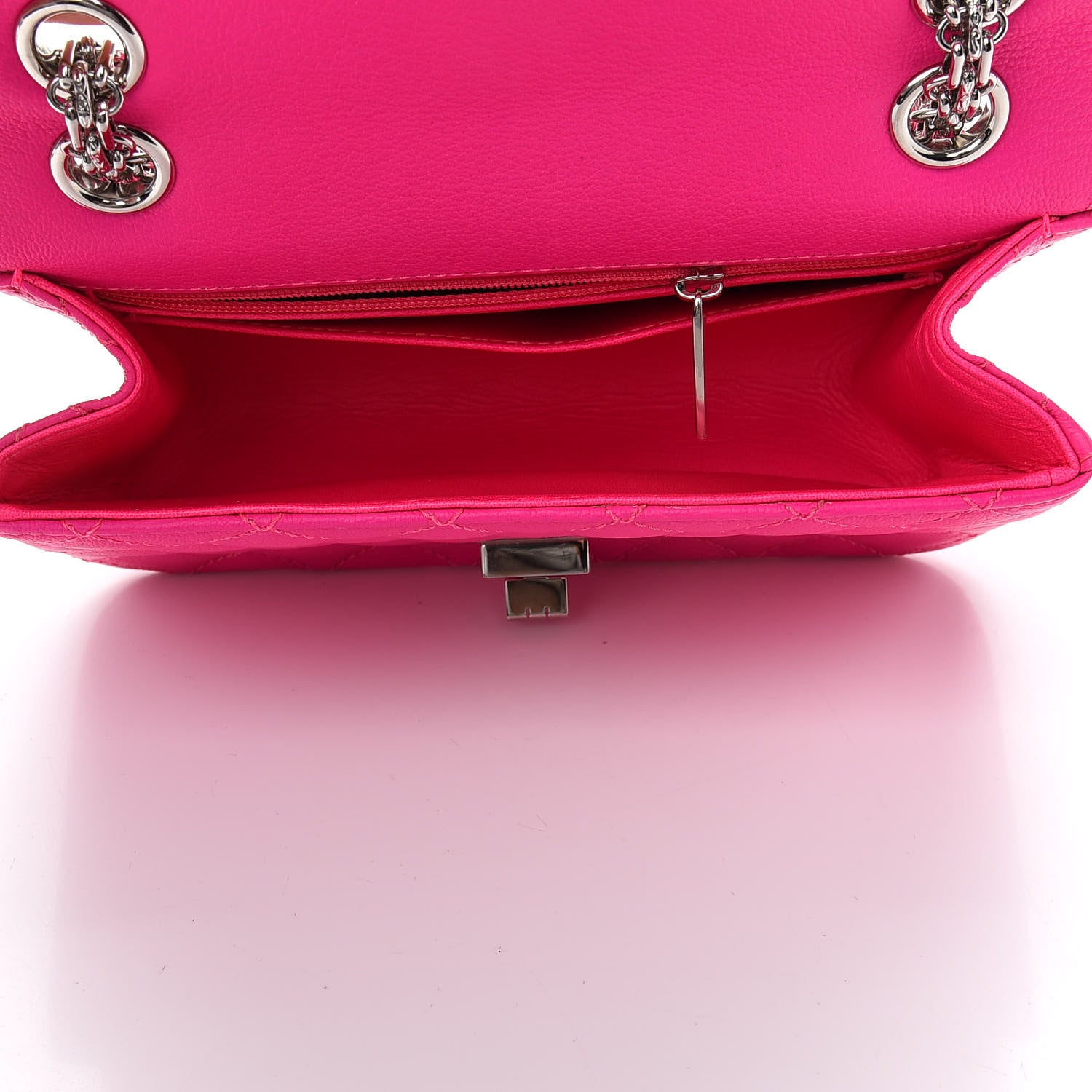 Chanel Goatskin Quilted 2.55 Reissue Mini Flap Fluorescent Pink 5 of 11