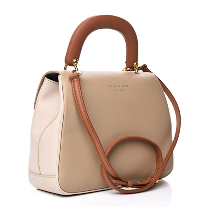Burberry Trench Calfskin Medium DK88 Top Handle Bag Honey Limestone 3 of 13