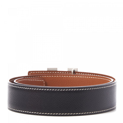 Hermes Courchevel Togo Cadena H 32mm H Belt 65 Black Gold 2 of 5