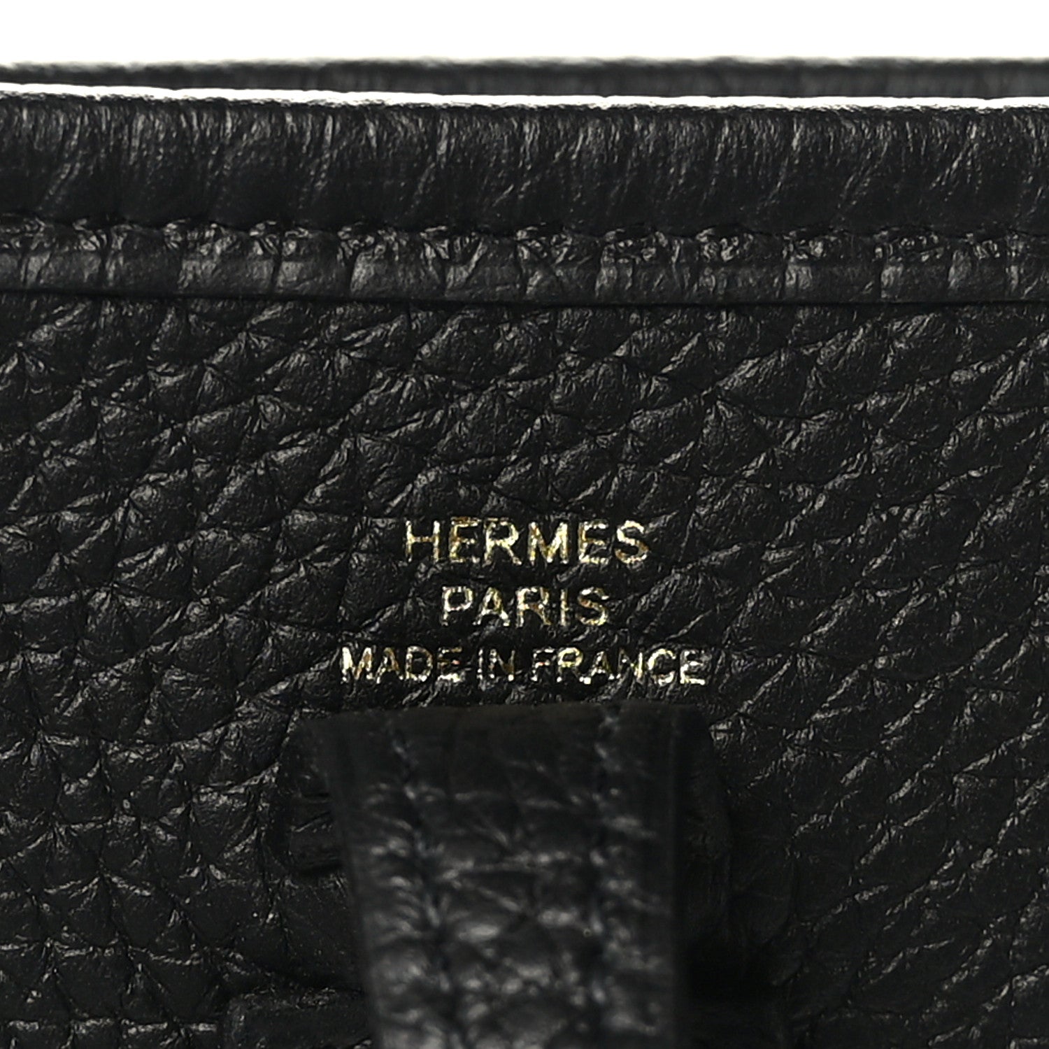 Hermes Taurillon Clemence Evelyne TPM Black 6 of 10