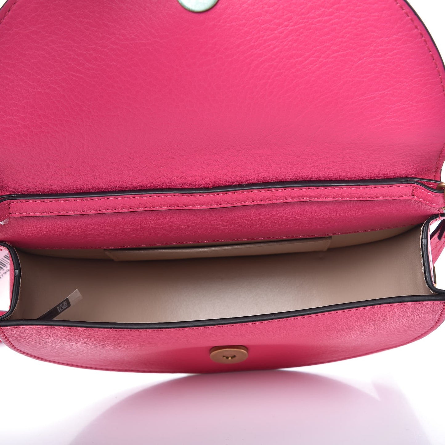 Calfskin Small Nile Bracelet Minaudiere Bag Fuchsia Rose