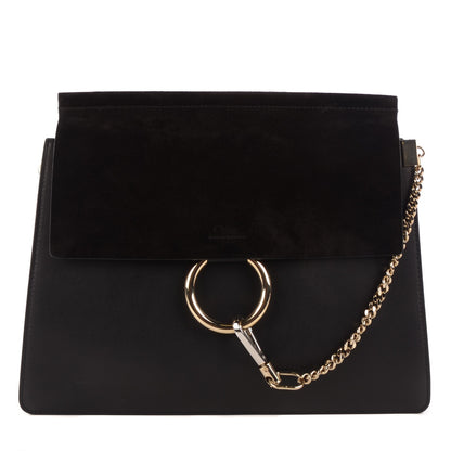 Chloe Calfskin Medium Faye Shoulder Bag Black 1 of 9