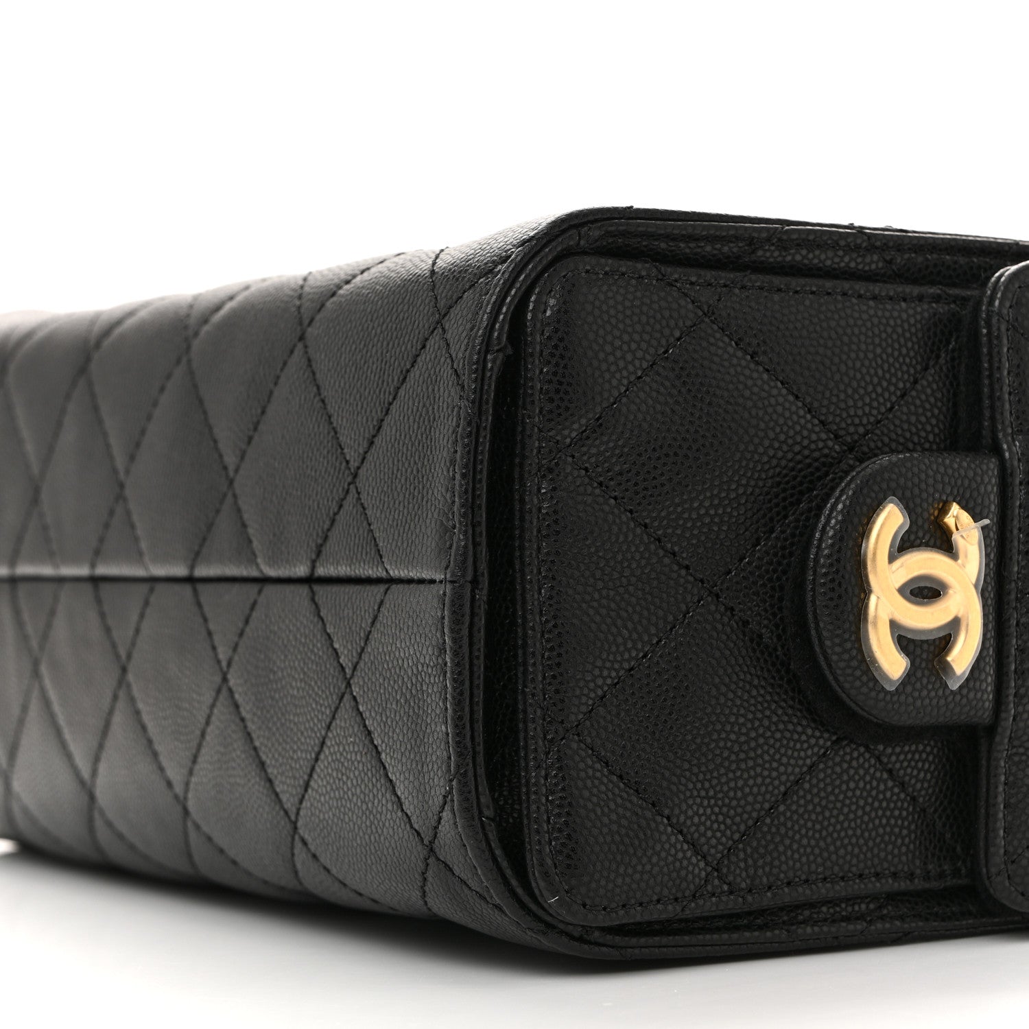 Chanel Caviar Quilted Mini Chanel 25 Handbag Black 10 of 15