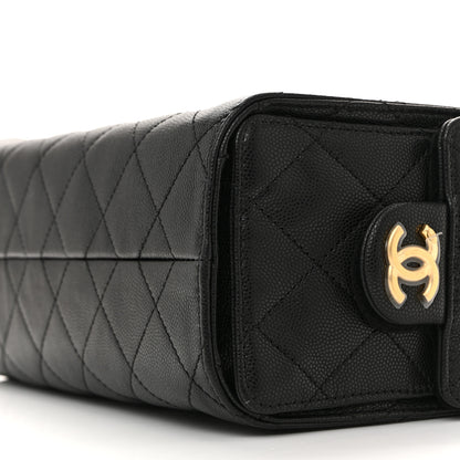 Chanel Caviar Quilted Mini Chanel 25 Handbag Black 10 of 15