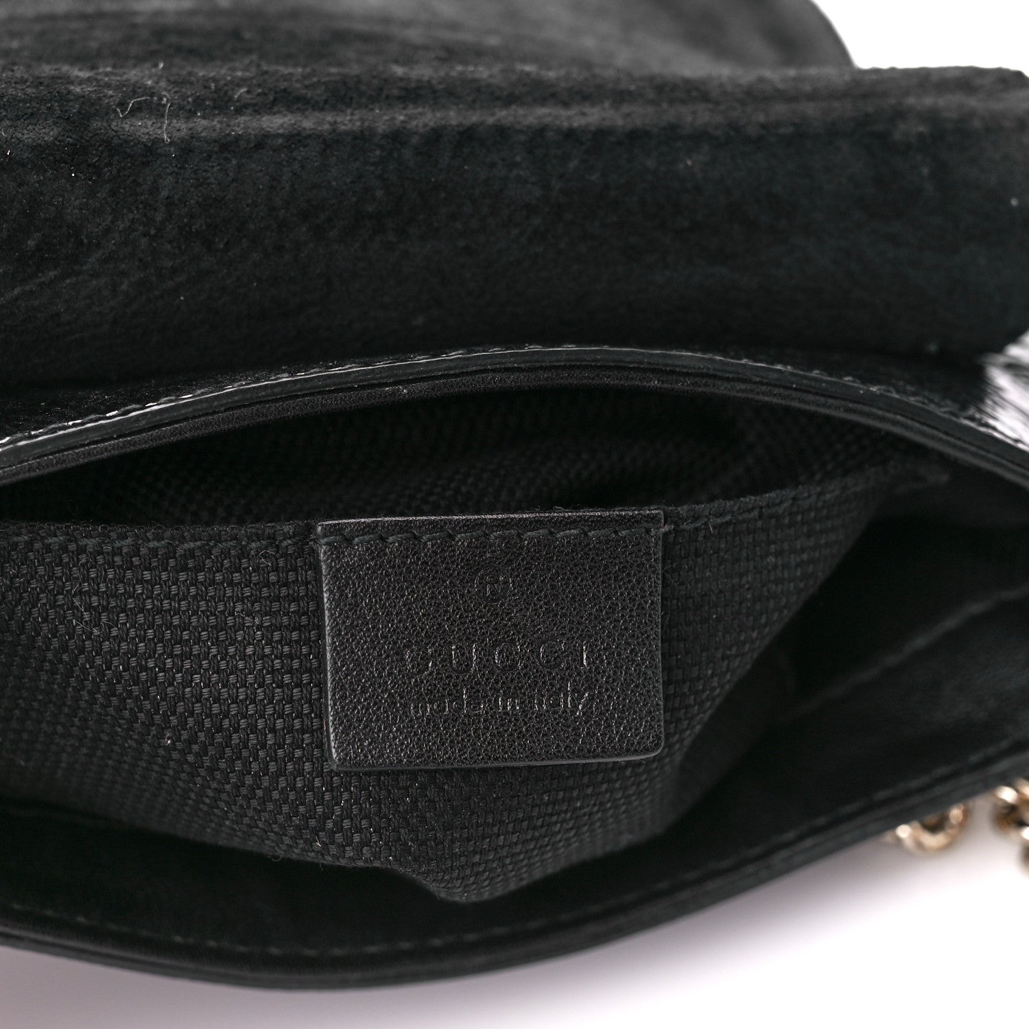 Gucci Vernice Naplack Small Soho Flap Crossbody Black 6 of 11