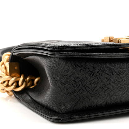 Chanel Caviar Quilted Small Boy Flap Black 9 of 11