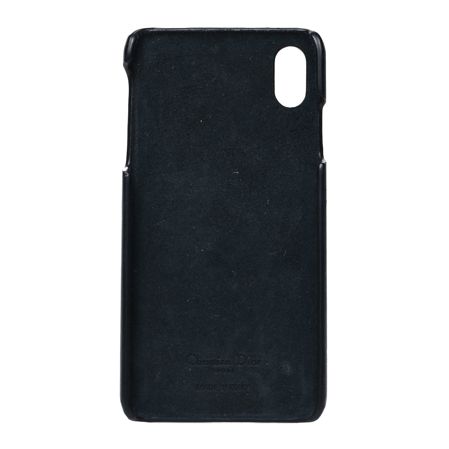 Christian Dior Oblique Calfskin Saddle iPhone X Case Blue 3 of 10