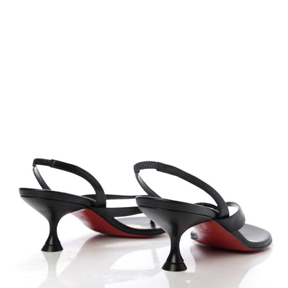 Christian Louboutin Kid Taralita 55 Thong Sandals 37 Black 4 of 9