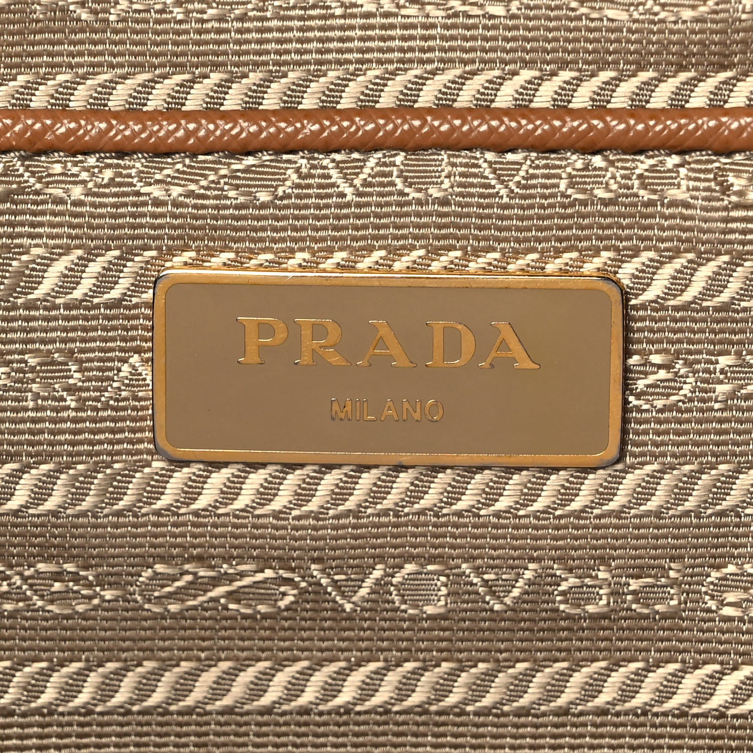 Prada Saffiano Lux Large Tote Caramel 5 of 9