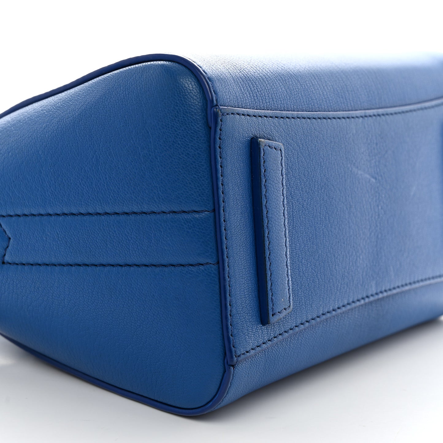 Sugar Goatskin Mini Antigona Indigo Blue