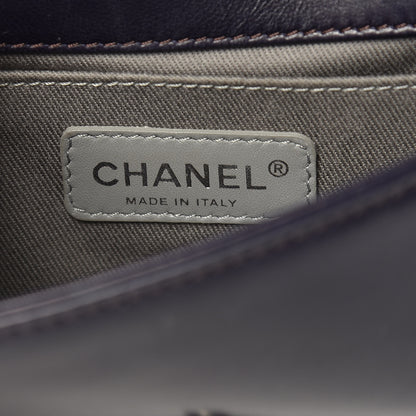 Chanel Velvet Quilted Small Boy Flap Purple 6 of 13