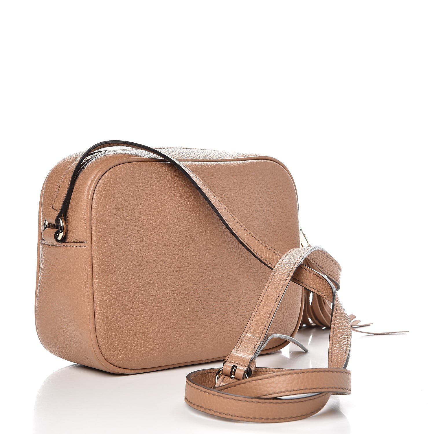 Gucci Pebbled Calfskin Small Soho Disco Bag Camelia 3 of 8