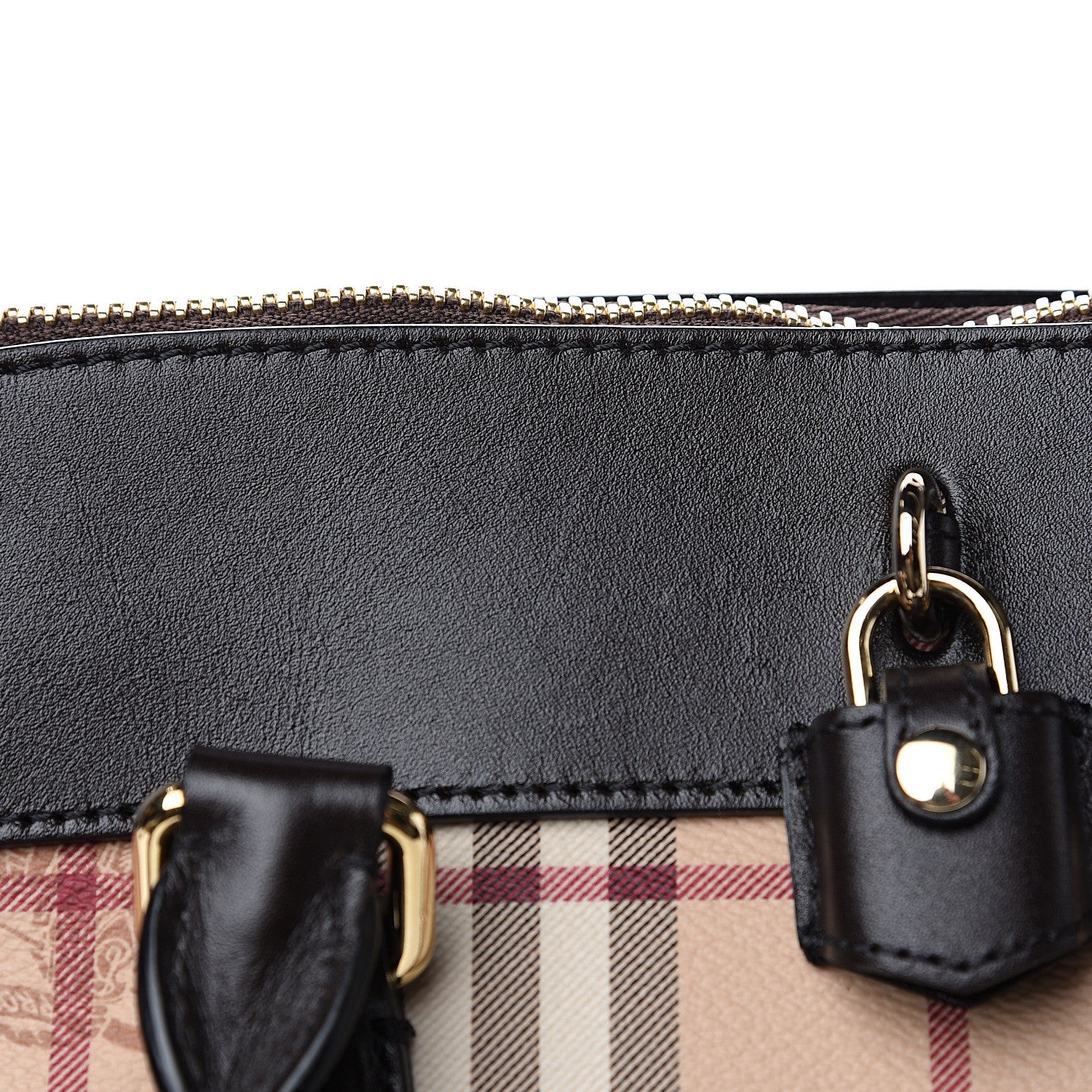 Burberry Haymarket Check Medium Primrose Tote Chocolate 9 of 12