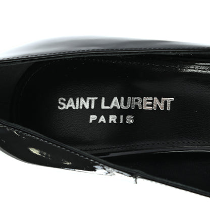 Saint Laurent Patent Opyum 110 Pumps 36.5 Black Silver 7 of 8