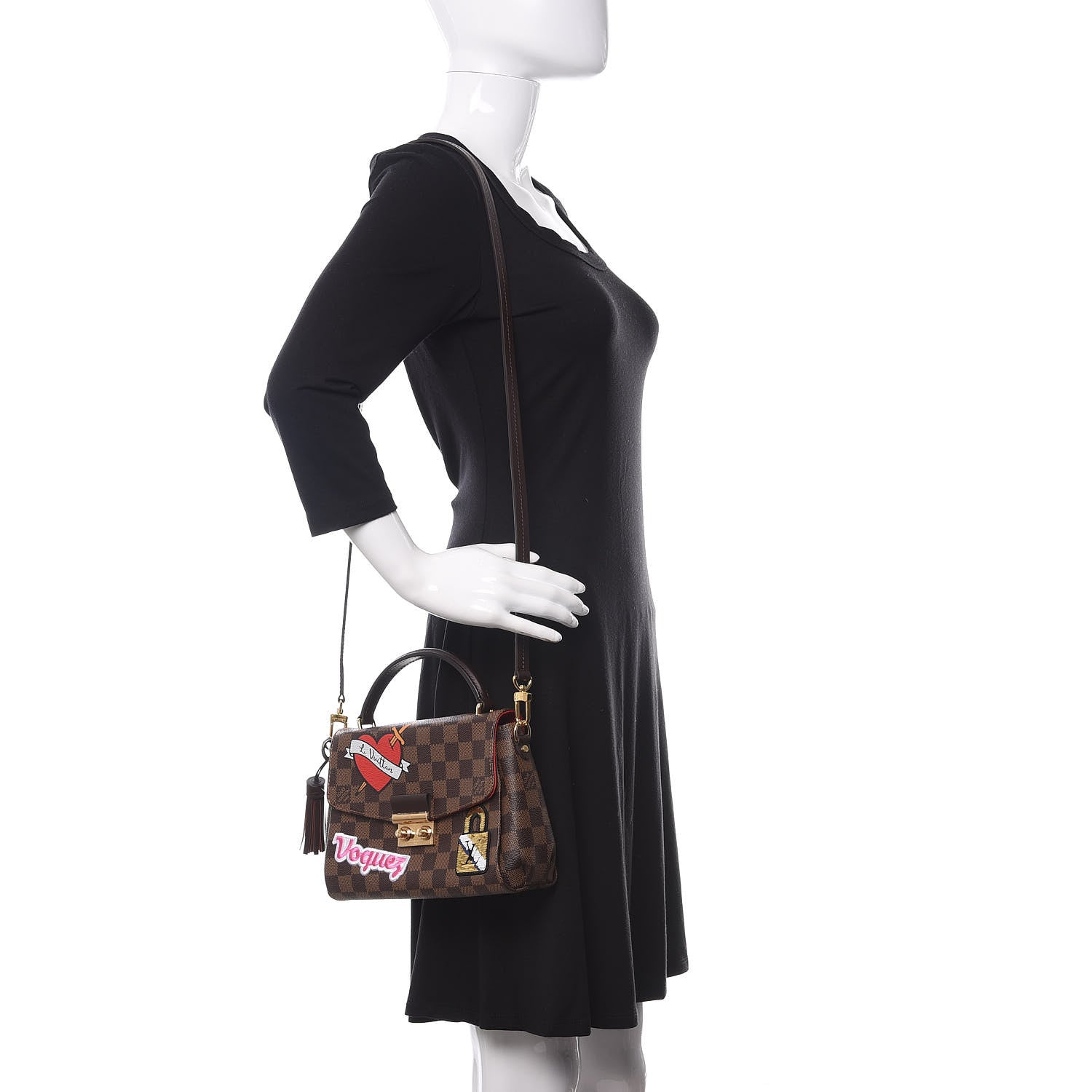 Louis Vuitton Damier Ebene Patches Croisette 2 of 9