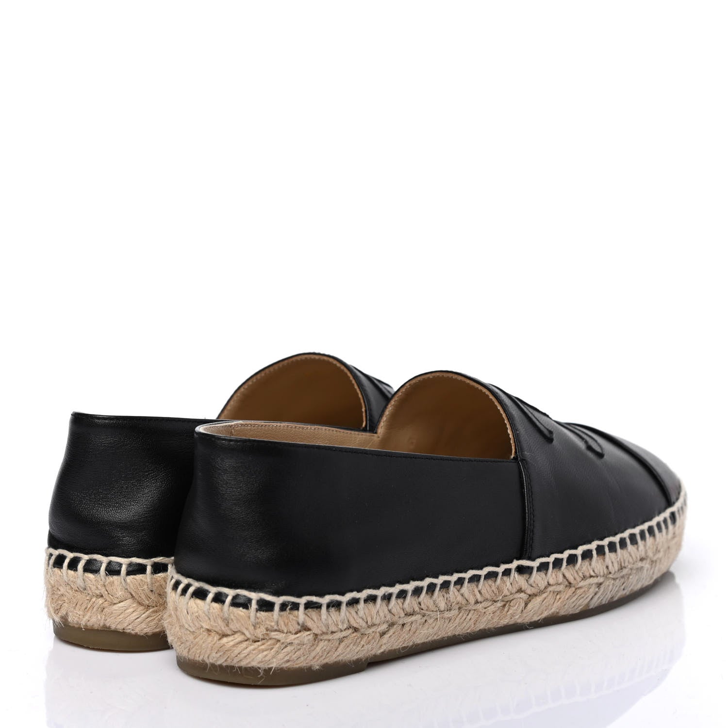 Chanel Lambskin CC Espadrilles 36 Black 3 of 4