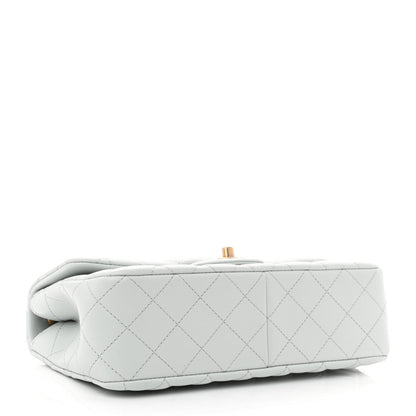 Chanel Lambskin Quilted Small Sweet Camellia Flap Light Blue 4 of 11
