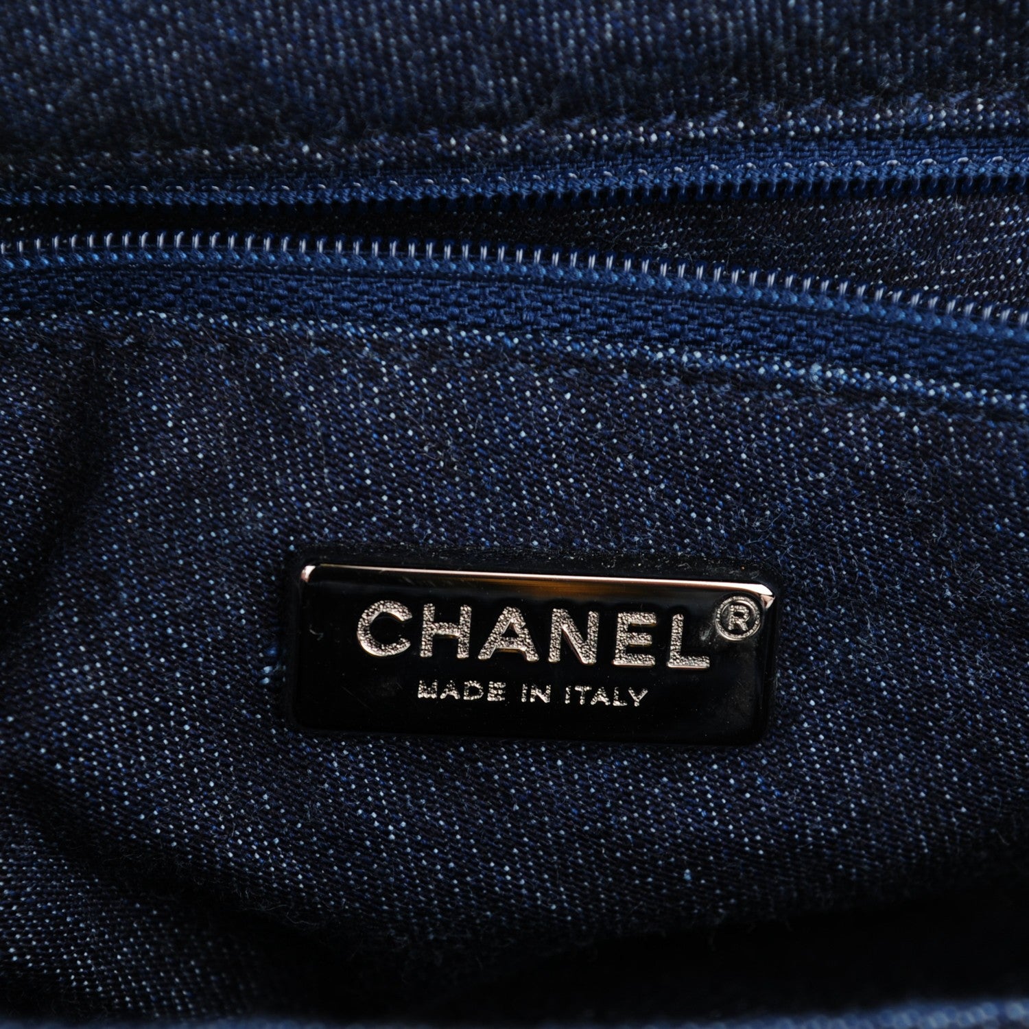 Chanel Denim Patchwork Triple Chain Flap Blue 5 of 7
