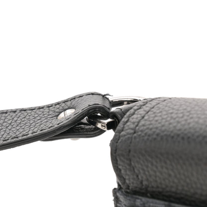 Christian Dior Oblique Jacquard Grained Calfskin Mini Saddle Messenger Bag With Flap Black 12 of 13