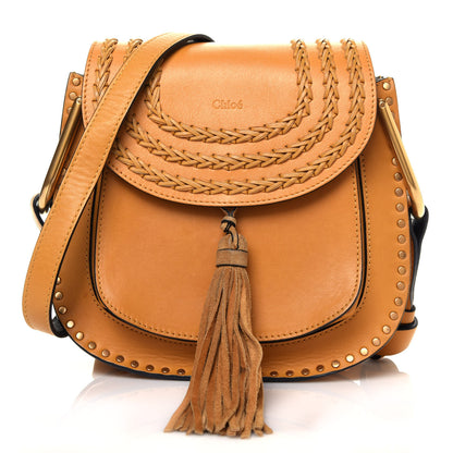 Chloe Calfskin Braided Small Hudson Shoulder Bag Sunflower 1 of 11