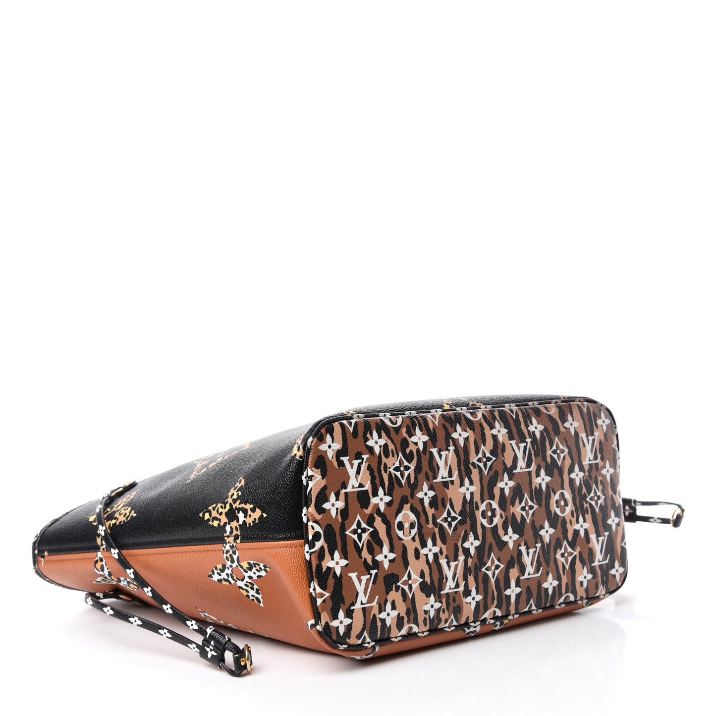 Monogram Giant Jungle Neverfull MM Black