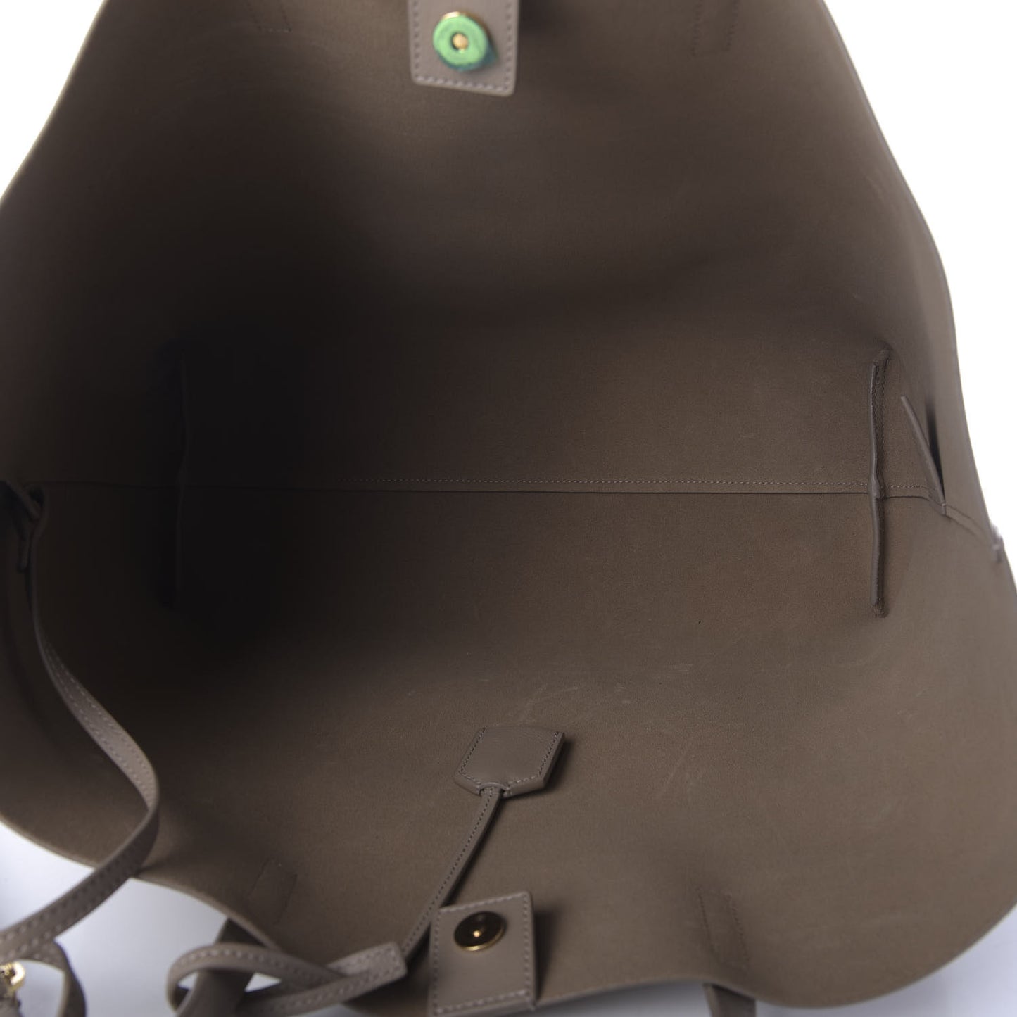 Calfskin Large Shopping Tote Dark Beige